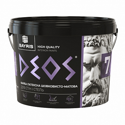 Фарба інтер'єрна латексна Bayris DEOS 7 шовковистий мат 14кг