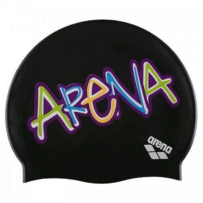 Шапочка для плавання Arena PRINT JR 94171-506 one size чорний