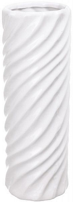 Ваза керамическая белая Space 12,5х12,5х36 см