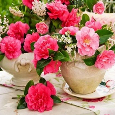 Набір для творчості зі стразами на підрамнику Рожеве натхнення 30x30 см Діамантові ручки