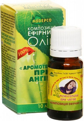 Эфирное масло Адверсо Аромотерапія при ангіні 10 мл 