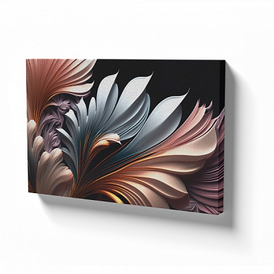 Картина на холсте Объемные листья 80x110 см WS Holst 1140420235 