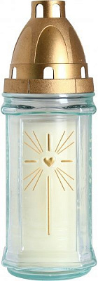 Лампада стеклянная с парафиновой запаской 3004 Bispol