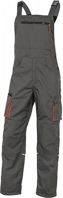 Напівкомбінезон робочий Delta Plus M2 р. XL M2SA2GRXG сіро-помаранчевий