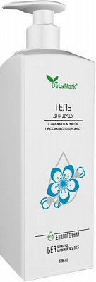 Гель для душа DeLaMark с ароматом цветов персикового дерева 400 мл