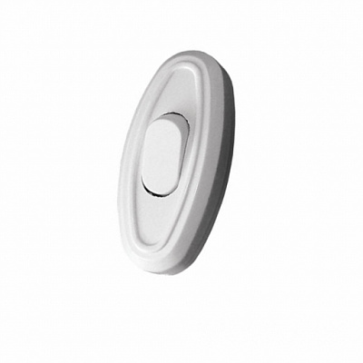 Вимикач пластик одноклавішний Garant без підсвітки білий EH-2226