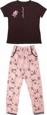 Комплект жіночий Nika Ledi 12500 р. L рожево-коричневий