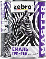 Эмаль универсальная алкидная ZEBRA MASTER ярко-голубой глянец 2,6кг