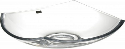 Ваза стеклянная прозрачная Mississippi 40 см Bohemia