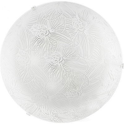 Світильник настінно-стельовий Декора НББ Орхідея 2x60 Вт E27 білий 24970