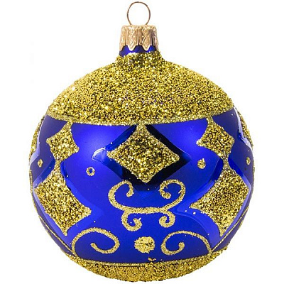 Шарик новогодний 2628-2 80 мм