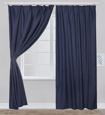Штора Linen аква 160х275 см La Nuit