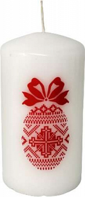 Свеча Цилиндр писанка 70х100 мм Pako-If