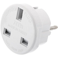 Перехідник багатоцільовий Fetih 6 А 220 В із заземленням білий F-09 