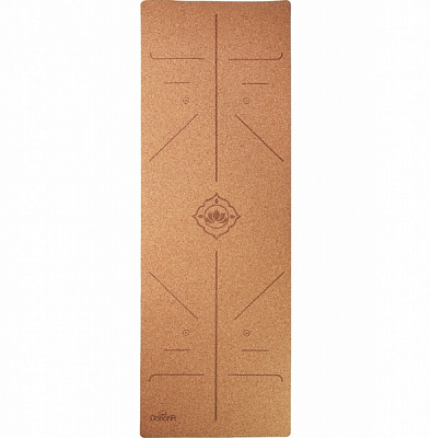 Килимок для фітнесу Dariana 183х61х0,4 см Розмітка бежевий