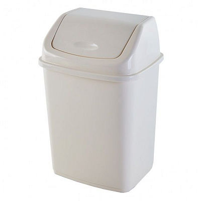 Ведро для мусора Алеана 5 л белая роза 122061