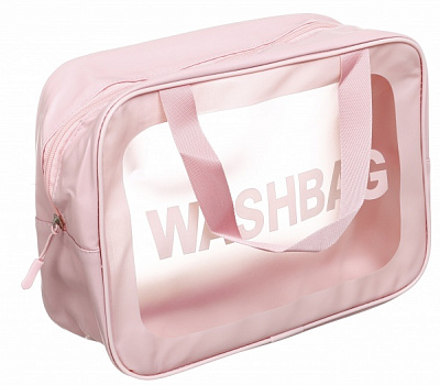 Косметичка Washbag 29,5х10,5х20 см рожевий ЕВА/поліуретан
