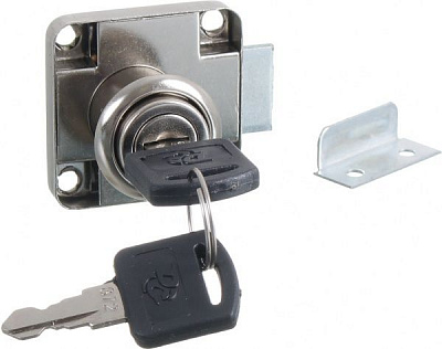 Замок мебельный врезной KL-138А-22 хром DC 40401138