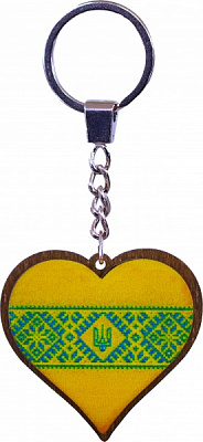 Брелок Сердце 5,3x7,5 см В-22011