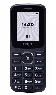 Мобільний телефон ERGO B182 Dual Sim Black