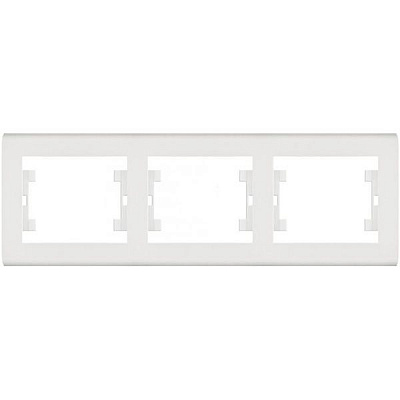 Рамка трехместная Makel Manolya горизонтальная белый 41001703