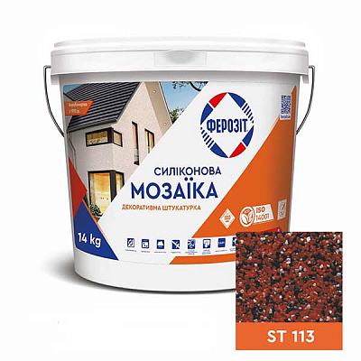 Декоративная штукатурка мозаичная Ферозит Мозаика ST 113 1,6 мм 14 кг