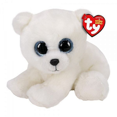 М'яка іграшка TY Beanie babies Біле ведмежа Арі 15 см 40173