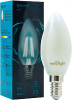 Лампа светодиодная Emilight FIL C35 7 Вт E14 4000 К 220 В матовая 