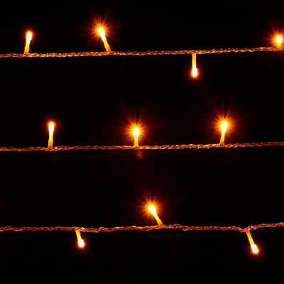 Гирлянда линейная LED 300 ламп 30 м желтая