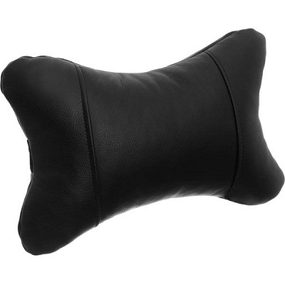 Подушка-подголовник Kerdis Standart черная кожа 