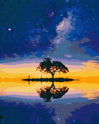 Набор живопись по номерам Звездный остров 40х50 см Riviera Blanca 