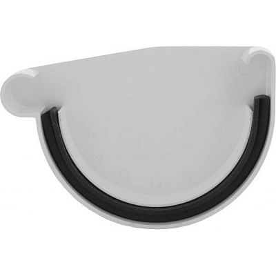 Заглушка ринви ліва PROFiL 130 мм білий