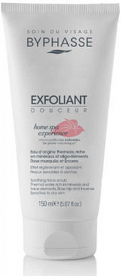 Скраб для лица Byphasse HOME SPA EXPERIENCE для чувствительной и сухой кожи 150 мл