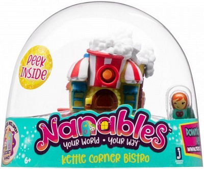 Ігровий набір Jazwares Nanables Small House Містечко солодощів Бістро Попкорн NNB0043)