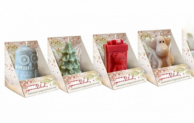 Свічка декоративна Снігова фігурка 7,5 см Bartek Candles