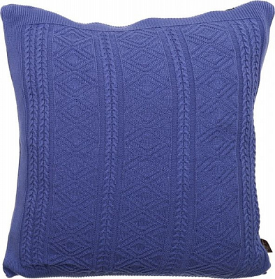 Наволочка декоративна ажурна Лавандова 45x45 см темно-синій Прованс