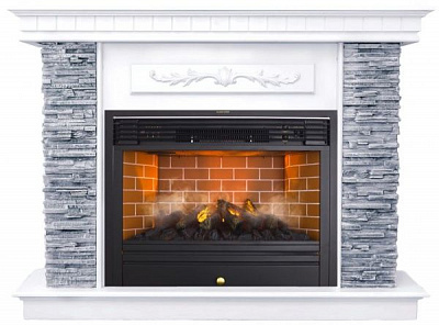 Камінокомплект ASTRA FLAME Манітоба Grey + Гефест