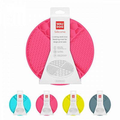Коврик Waudog Silicone 211х211х30 мм розовый
