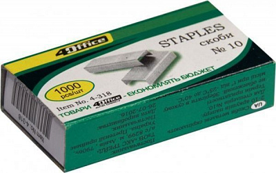 Скоби №10 1000 шт. 4-318 4Office