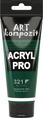 Краска акриловая 321 зеленый ФЦ 75 мл ART Kompozit