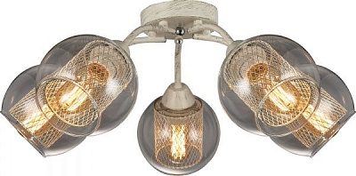 Люстра стельова Altalusse 5x40 Вт E27 білий крем INL-6145C-05