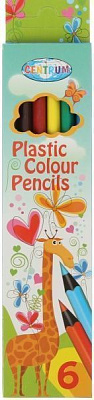 Олівці кольорові Giraffe 86140, 6 шт. Centrum