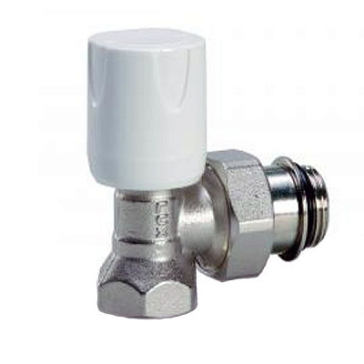 Кран радіаторний Luxor ручного регулювання з ущільнювачем кутовий 1/2