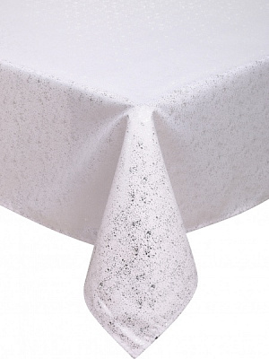 Скатерть Puntos 140x220 см кремовый с серебряным Luna 