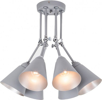 Люстра потолочная Strotskis Nigella 6x60 Вт E27 серый/металлик 70052/6 
