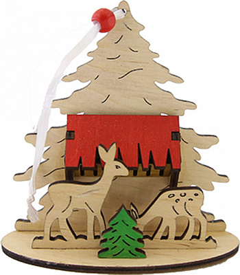 Подвеска Сказочная полянка 10 см разноцветный 1220302