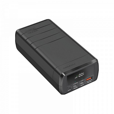Универсальная мобильная батарея Promate 38000 m/Ah black (powermine-130.black) УМБ PowerMine-130 38000 mAh 130W, USB QC 3.0, 2xUSB-C Power Delivery 