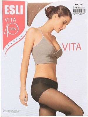 Колготки женские ESLI Vita Vita 40 den melone р. 4 бежевый 