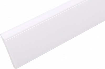 Плинтус King Floor JX27-W белый 2000x82x12 мм 