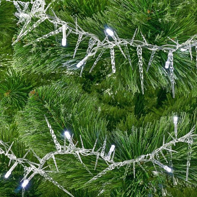 Электрогирлянда линейная Сосульки белые ICLD30-W встроенный светодиод (LED) 30 ламп 1,8 м